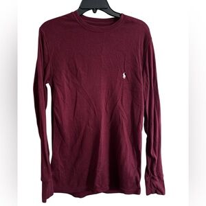Polo Ralph Lauren Burgundy Long Sleeve Tee